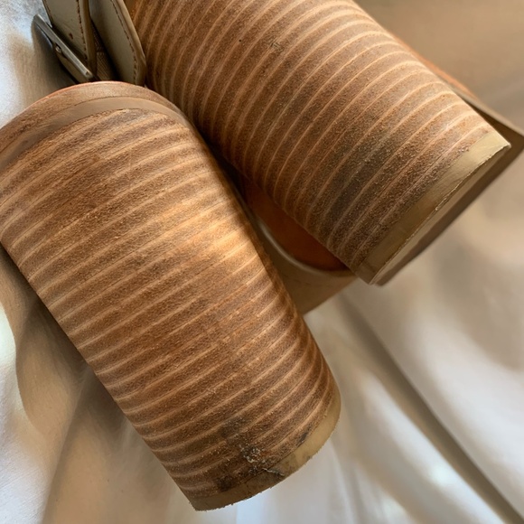 Kelsi Dagger 'Milton' suede leather open toe booties with stacked heels - Picture 11 of 11